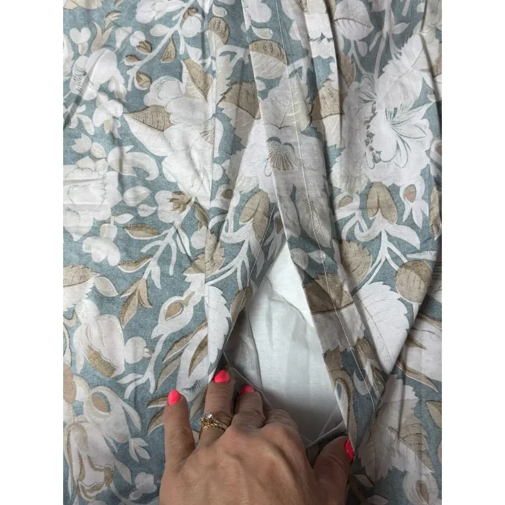 Pottery Barn Mia Bird Floral King Comforter Sham 20